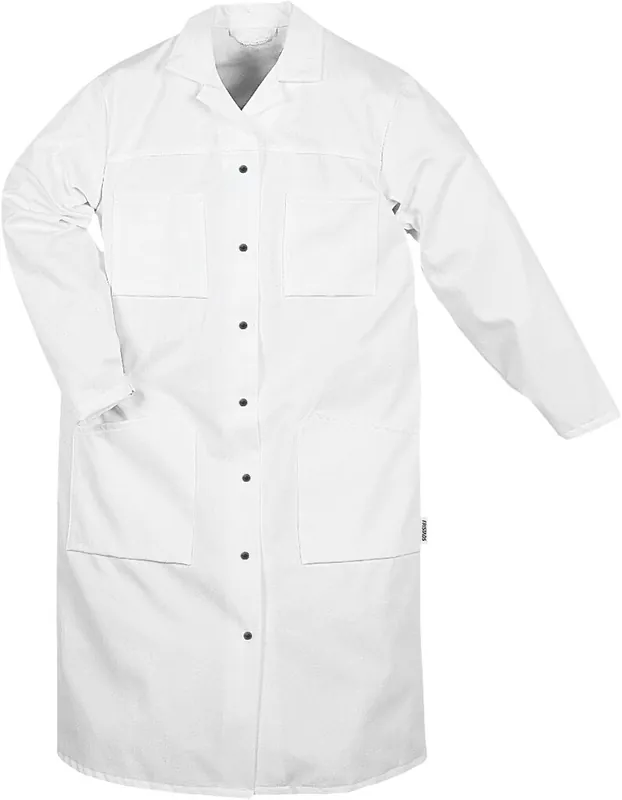 Wochenendangebot FRISTADS Baumwoll-Mantel Damen 163 P92 weiß Größe: L