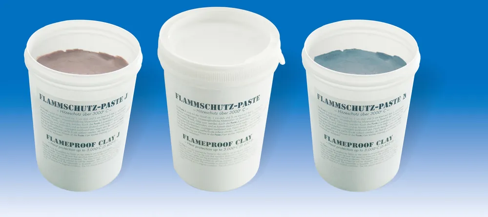 Jetzt Kaufen JUTEC Flammschutzpaste 1 kg, fest, formbar, bis 3000°C