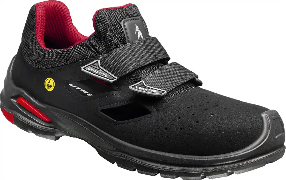 Lemaitre Sandale Riley Fresh S1P ESD L rot/schwarz Größe: 49 Geprüft
