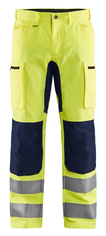 Blakläder HighVis Bundhose 1585 mit Stretch HighVis gelb/marineblau Sichere Zahlung