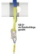 ARTEX Anschlagschlinge Typ GB 27 gelb, mit Schutzschlauch 1 m Neu