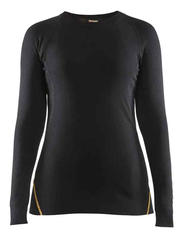 Blakläder Damen Flammschutz Thermo-Shirt 7213 schwarz Größe: 3XL Abverkauf