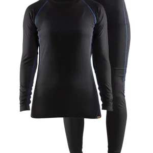 Billig Blakläder Damen Unterwäsche Set Light 7202 schwarz/kornblau Größe: 3XL