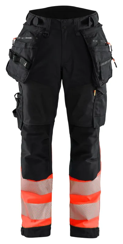 Solange Der Vorrat Reicht Blakläder Damen High Vis Softshellhose 7114 schwarz/rot Größe: 25