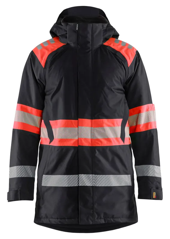 Blakläder High Vis Winterparka Klasse 1 schwarz/High Vis rot Größe: 3XL Günstig