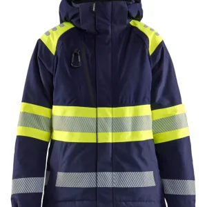 Top-Preis Blakläder Damen HighVis Winterjacke Kl.1 marineblau/HighVis gelb Größe: 3XL