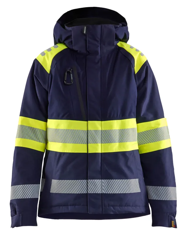 Top-Preis Blakläder Damen HighVis Winterjacke Kl.1 marineblau/HighVis gelb Größe: 3XL