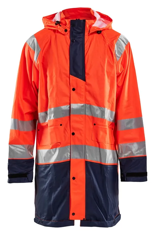 Blakläder High Vis Regenjacke Level 1 orange/marineblau Größe: 3XL Echt