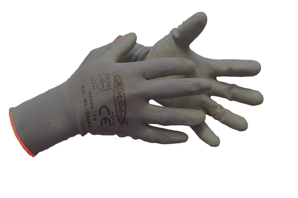 NMSafety Nylon-Strickhandschuh grau Gr. 11 Kracherpreis