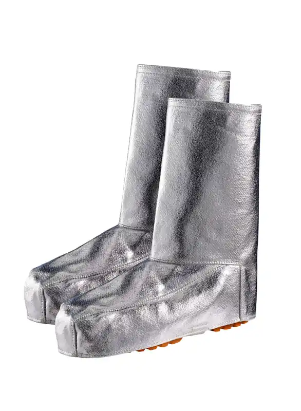 JUTEC Hitzeschutzgamaschen 1000°C Preox-Aramid, aluminisiert 480 g/m² Online Kaufen