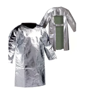 JUTEC Frontalschutzmantel mit Klettverschluss, 400 g/m², bis 1000°C, Gr. 70  Größe: 70 Markenware