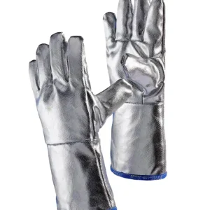Top-Angebot JUTEC Hitzeschutzhandschuh, Preox-Aramid, Aluminium bis 1000°C 5 Finger L 380 mm  Länge: 380 mm