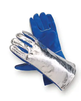 Sonderangebot JUTEC Hitzeschutzhandschuh Sebatanleder/Aluminium, bis 250°C, 5-Finger
