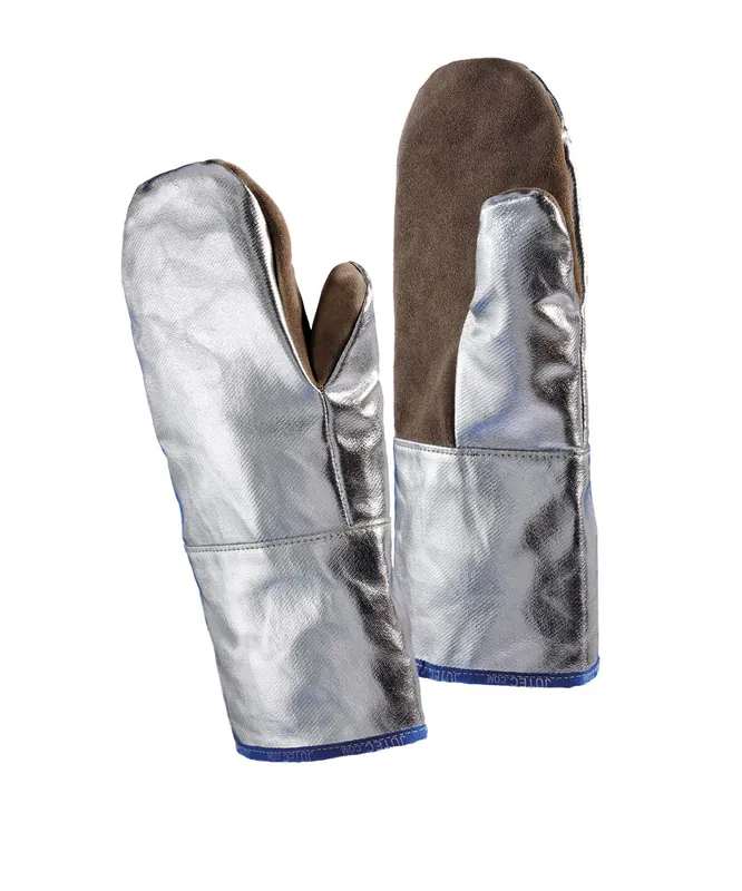 Mega-Angebot JUTEC Hitzeschutzhandschuh Sebatanleder/Aluminium, bis 1000°C, Fauster, 380 mm Länge: 380 mm
