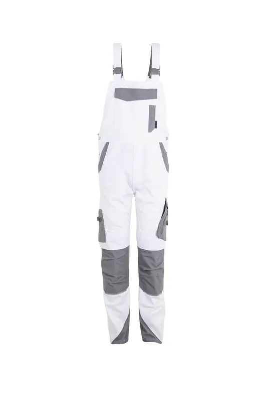 PLANAM Norit Latzhose weiß/zink Größe: 110 Neu