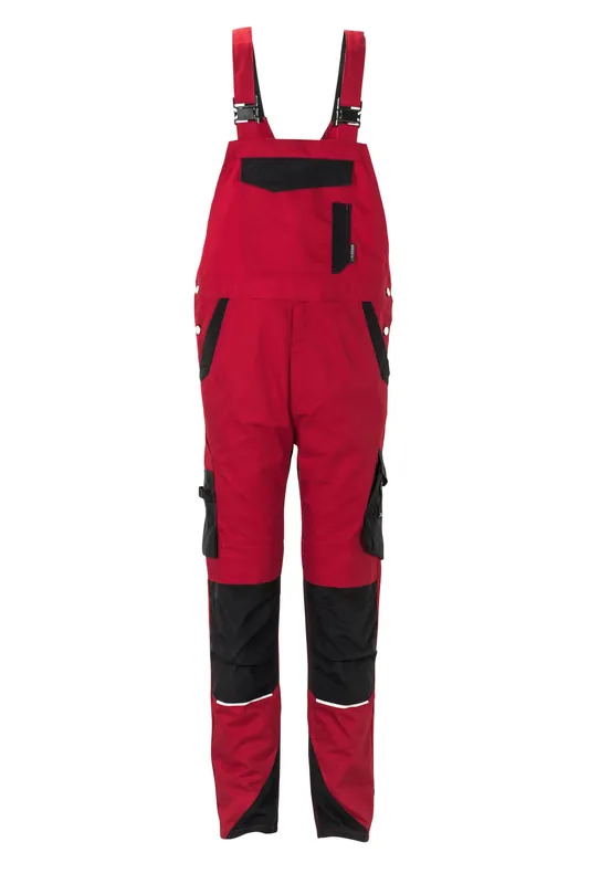PLANAM Norit Latzhose rot/schwarz Größe: 110 Begrenztes Angebot