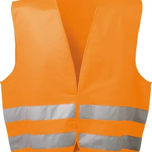 Billig profibau Warnweste OSKAR mit Klettverschluss, fluoreszierend orange