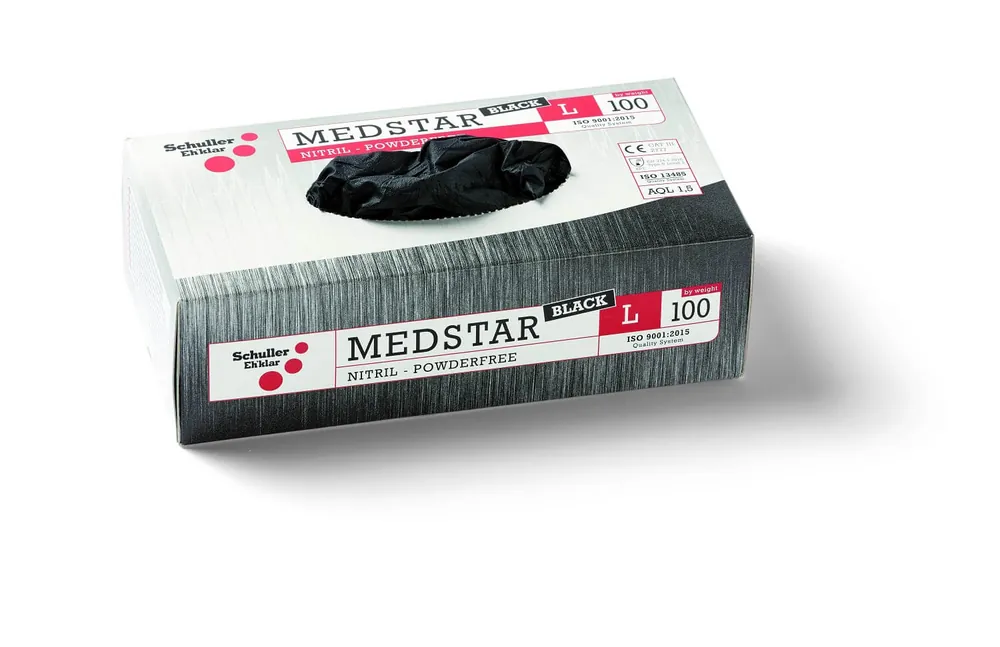 Schuller Einweghandschuh Nitril Medstar black Größe: XL Highlight