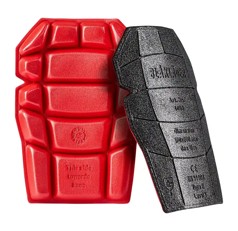 Preiswert Blakläder Kniepolster schwarz/rot Gr.250 x 170 x 20 mm