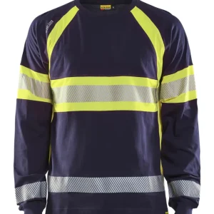 Versand Am Gleichen Tag Blakläder High Vis Shirt langärmelig 3510 marineblau/gelb Größe: L