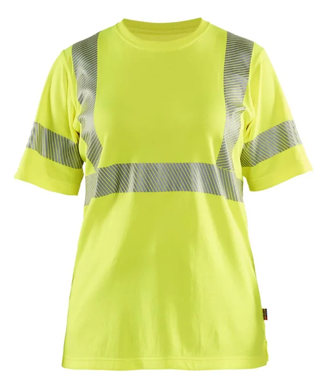 Blakläder Damen High Vis T-Shirt High Vis gelb Größe: 3XL Knallerangebot