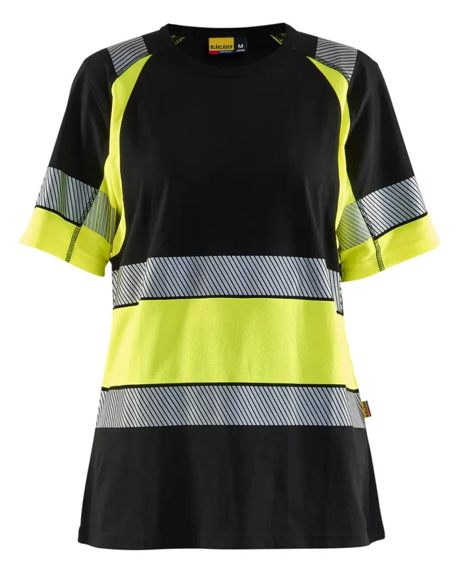 Blakläder Damen High Vis T-Shirt 3410 Kl.1 marineblau/gelb Größe: 3XL Must-Have