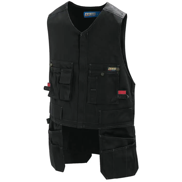 Zertifiziert Blakläder Montageweste 3105, 300 g/m² schwarz Größe: 3XL