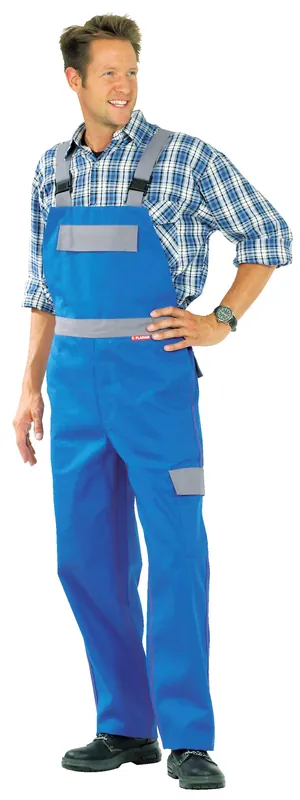 PLANAM Major-Protect Latzhose kornblau/grau Größe: 110 Neue Kollektion