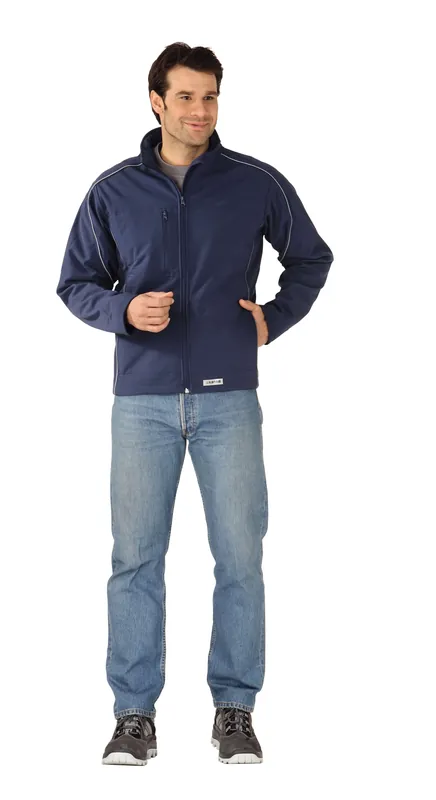 Neu PLANAM Twilight-Softshell Jacke marine Größe: 8XL
