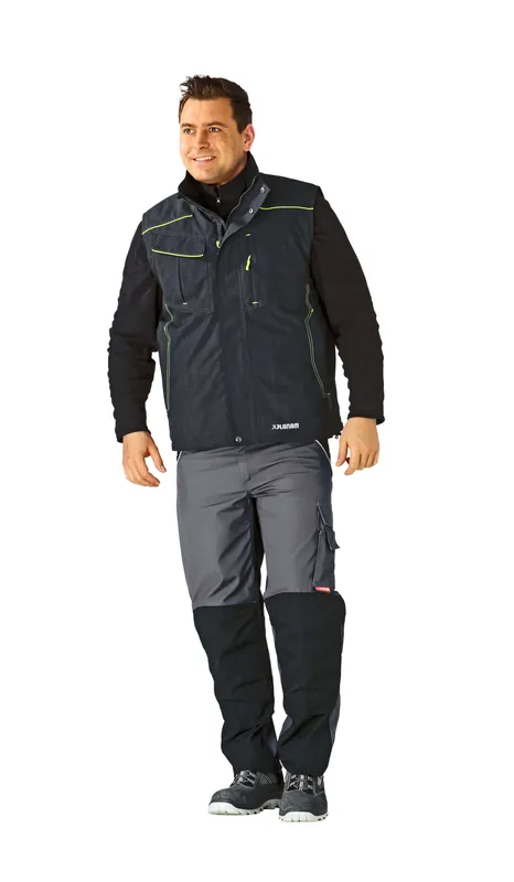 Echt PLANAM Neon Weste grau/grün Größe: 3XL