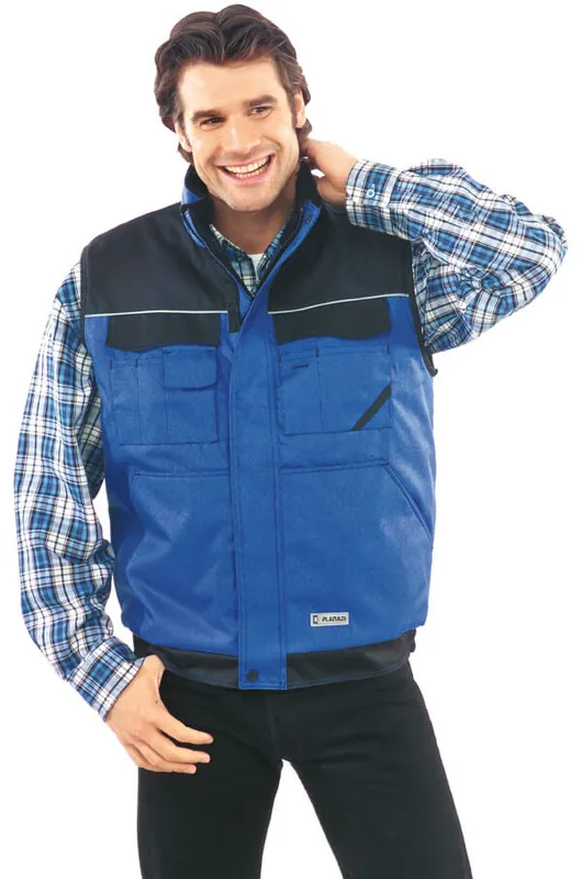 Sale PLANAM Dust-Weste royalblau/schwarz Größe: 3XL