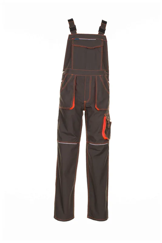 PLANAM Basalt Neon Latzhose oliv/orange Größe: 110 Jetzt Bestellen