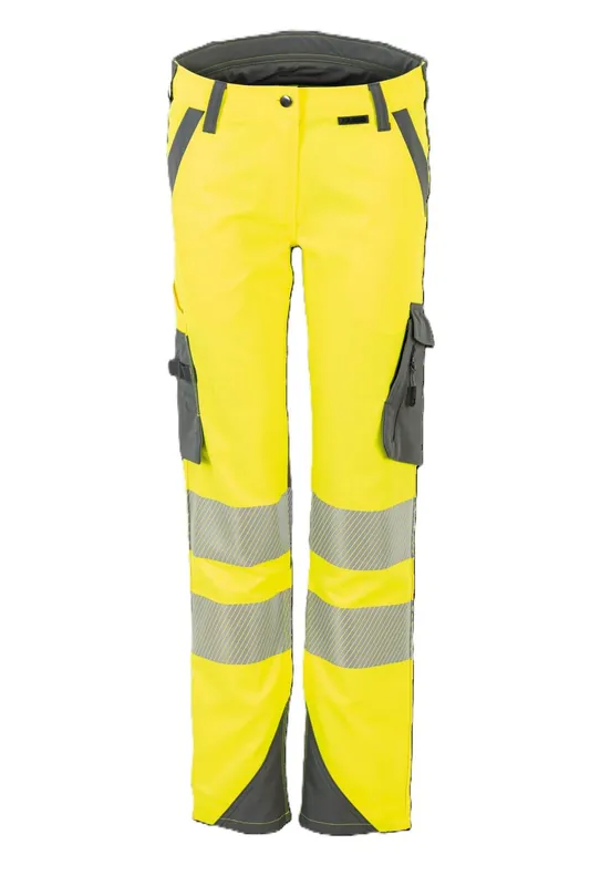 PLANAM Norit Warnschutz Bundhose Damen gelb/zink Gr. 54 Größe: 54 Saisonangebot