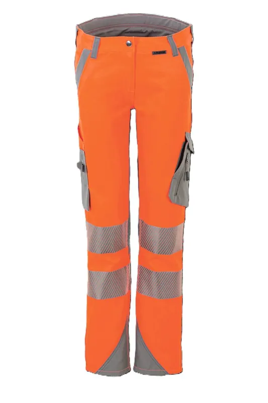 PLANAM Norit Warnschutz Bundhose Damen orange/zink Gr. 54 Größe: 54 Markenware