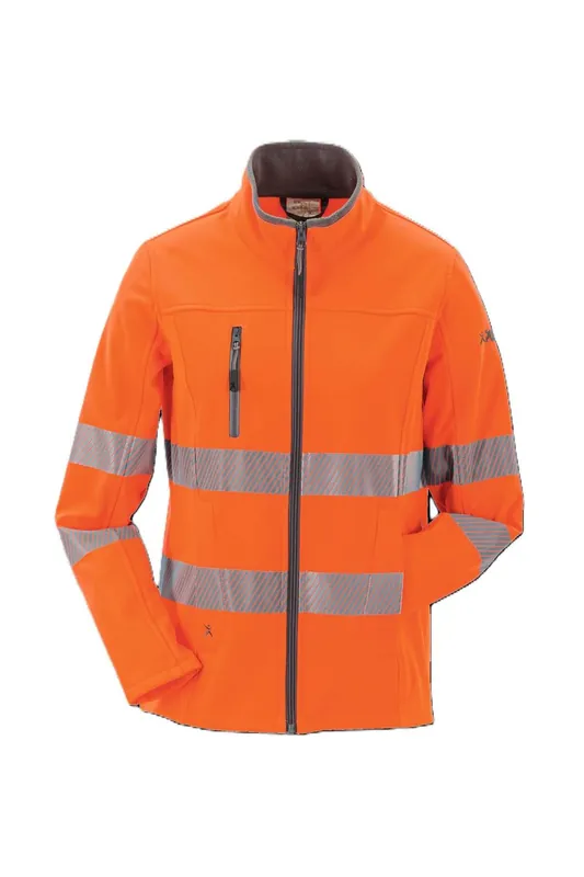 Jetzt Kaufen PLANAM Norit Warnschutz Pure Softshelljacke Damen orange Gr. 54 Größe: 54