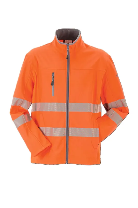 PLANAM Norit Warnschutz Pure Softshelljacke orange Gr. 110 Größe: 110 Top-Angebot