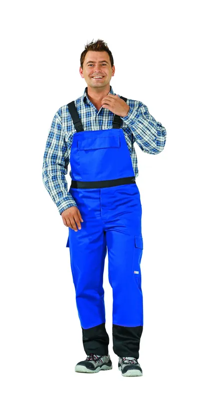 Finale Aktion PLANAM Weld Shield Latzhose kornblau/schwarz Größe: 110
