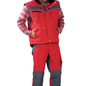 Bestpreis PLANAM Winterweste Plaline rot/schiefer Größe: 4XL