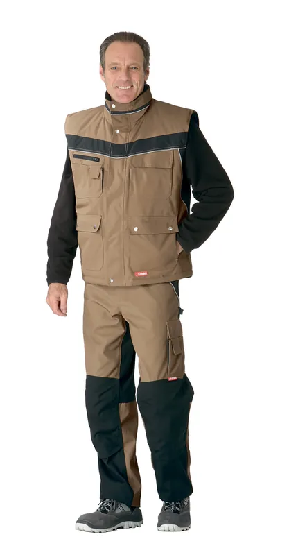 PLANAM Winterweste Plaline sand/schwarz Größe: 4XL Markenprodukt