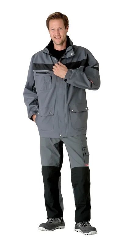 PLANAM Allwetterjacke Plaline schiefer/schwarz Größe: 4XL Super-Preis
