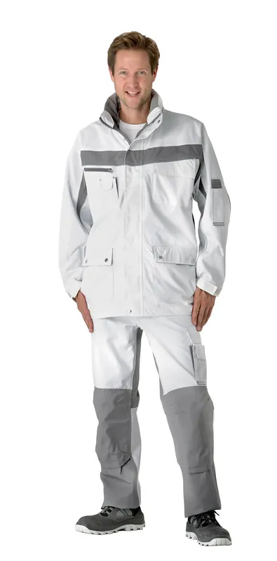 Billig PLANAM Allwetterjacke Plaline weiß/zink Größe: 4XL