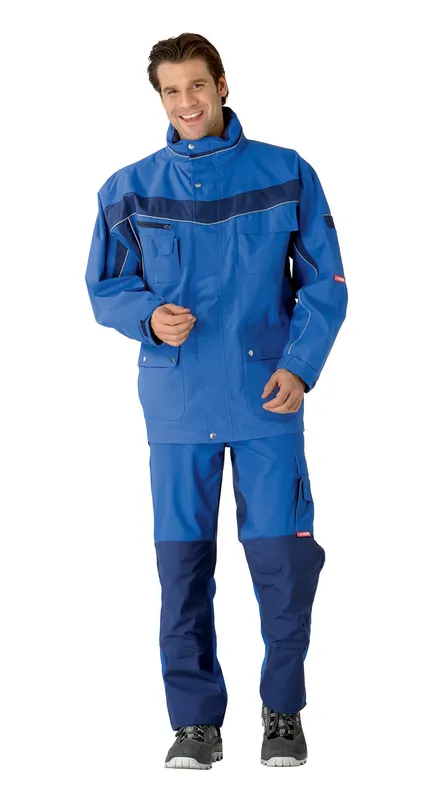 PLANAM Allwetterjacke Plaline kornblau/marine Größe: 4XL Billig