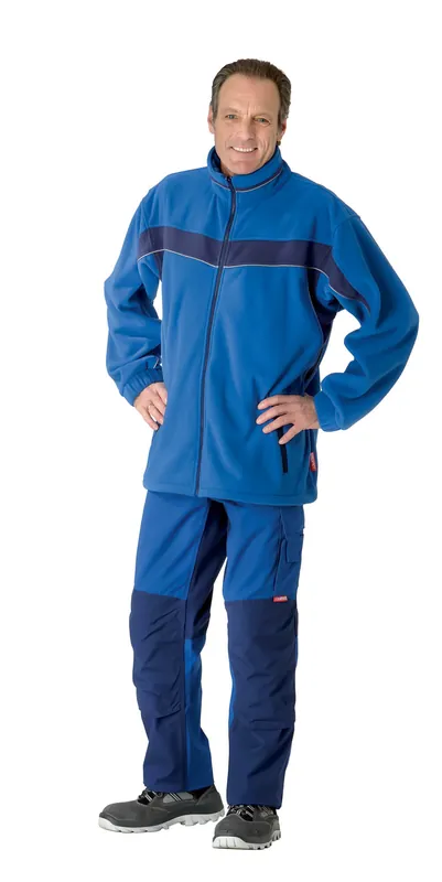 PLANAM Fleecejacke Plaline kornblau/marine Größe: 4XL Garantierte Lieferung