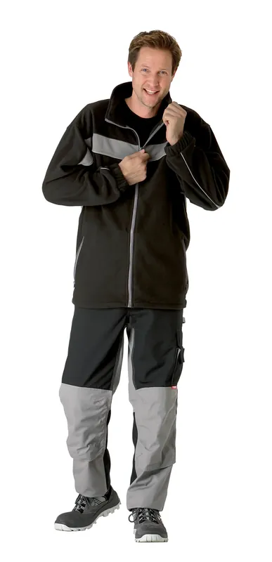 PLANAM Fleecejacke Plaline schwarz/zink Größe: 4XL Direktkauf