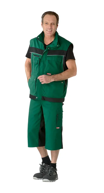 PLANAM Bundhose 3/4 Plaline grün/schwarz Größe: 4XL Wochenendangebot