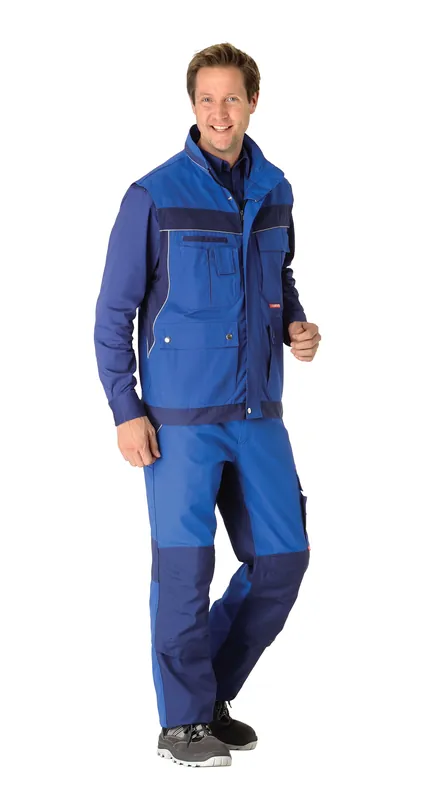 PLANAM Arbeitsweste Plaline kornblau/marine Größe: 4XL Top-Seller