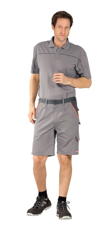 Neue Ware PLANAM Arbeitsshorts VISLINE zink/orange/schiefer Größe: 4XL