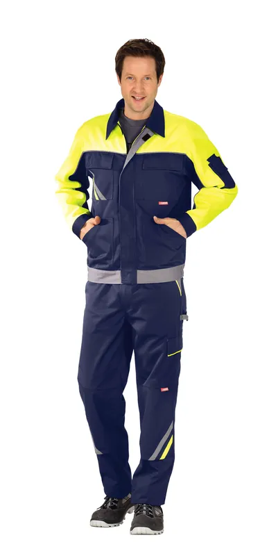 Solange Der Vorrat Reicht PLANAM Bundjacke VISLINE1 marine/gelb/zink Größe: 118