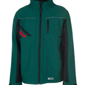 Aktuell PLANAM Softshelljacke HIGHLINE grün/schwarz/rot Größe: 5XL