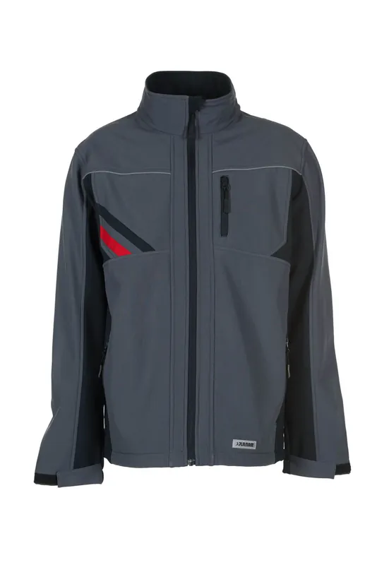 Heißes Angebot PLANAM Softshelljacke HIGHLINE schiefer/schwarz/rot Größe: 5XL